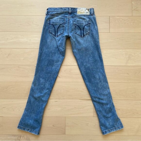 Miss Sixty jeans Style Shock ripped destroyed denim low rise slim straight 28 - Picture 2 of 12